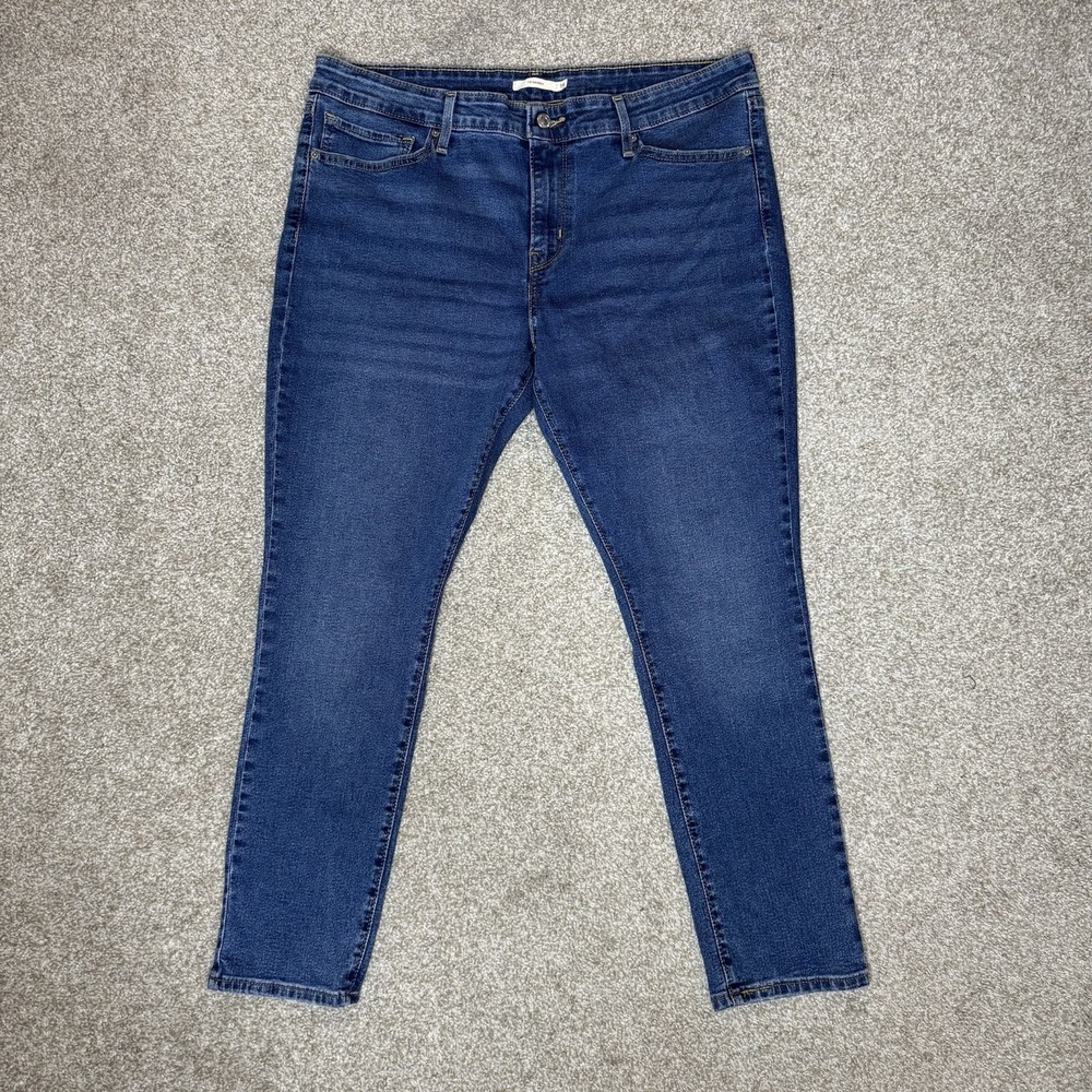 Levi's 711 Jeans Women's Size 38x30 (Tag 34) Blue Skinny Medium Wash Denim